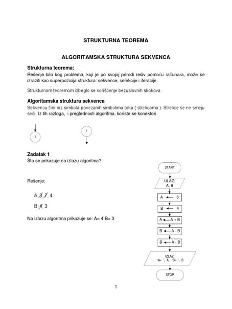 Algorit struktura Sekvenca i Zadaci